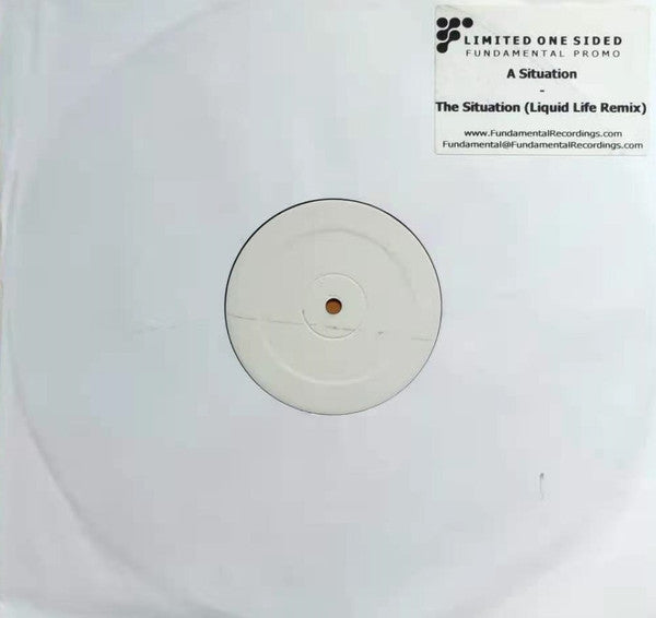A Situation : The Situation (12", S/Sided, Ltd, Promo, W/Lbl)