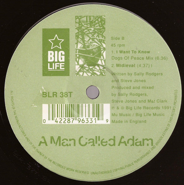 A Man Called Adam : I Want To Know (12")