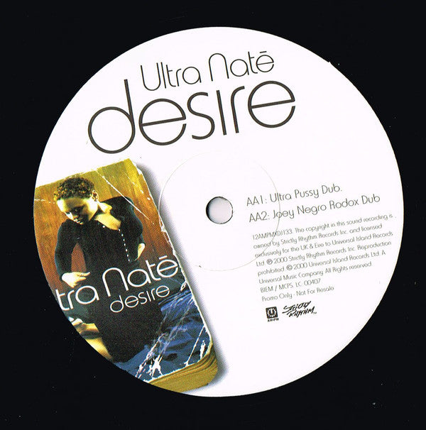 Ultra Naté : Desire (DJ Promo 2) (12", Promo)