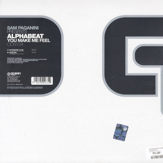 Sam Paganini Presents Alphabeat (2) : You Make Me Feel (12")