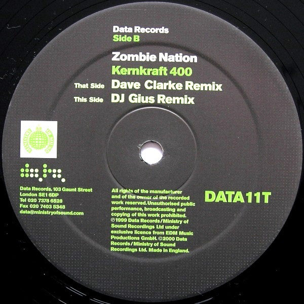Zombie Nation : Kernkraft 400 (12", Single)