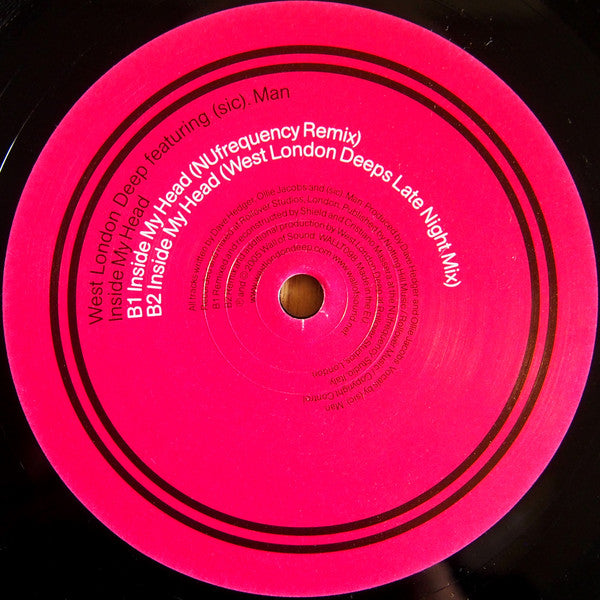 West London Deep Featuring (sic). Man : Inside My Head (12")