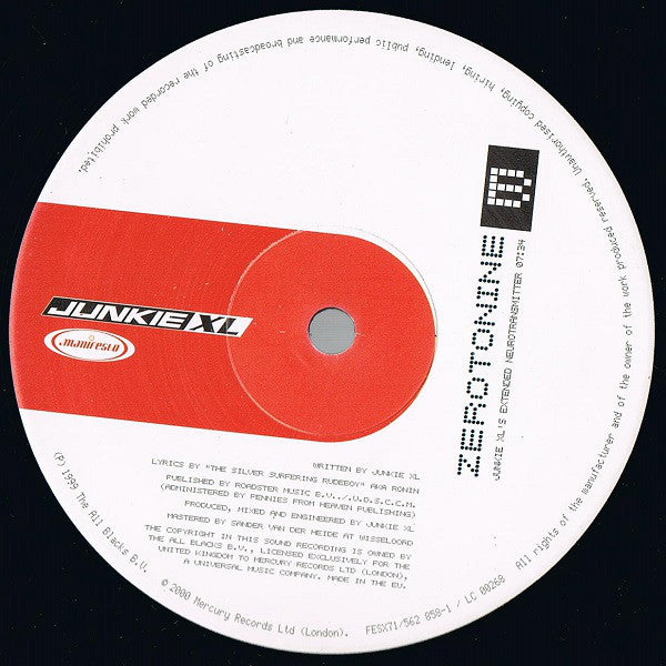 Junkie XL : Zerotonine (12")