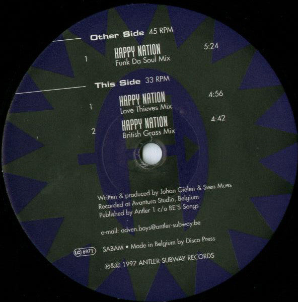 Adventure Boys : Happy Nation (12")