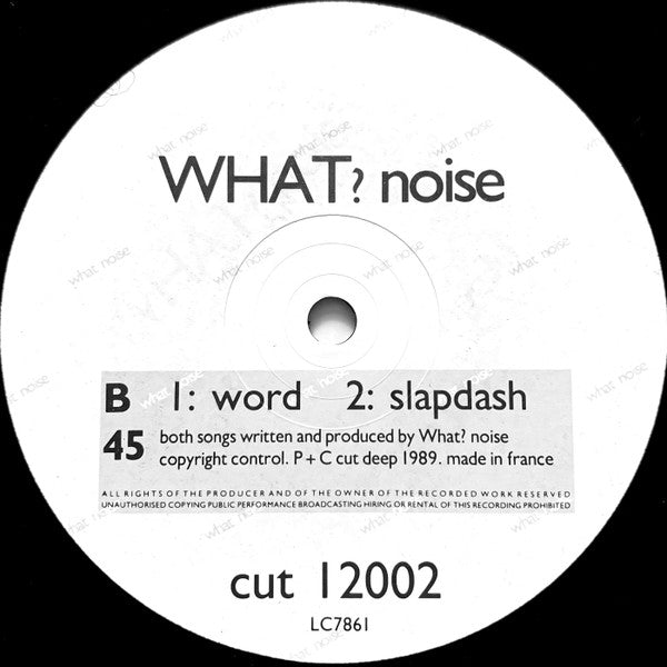 What? Noise : Vein (12")