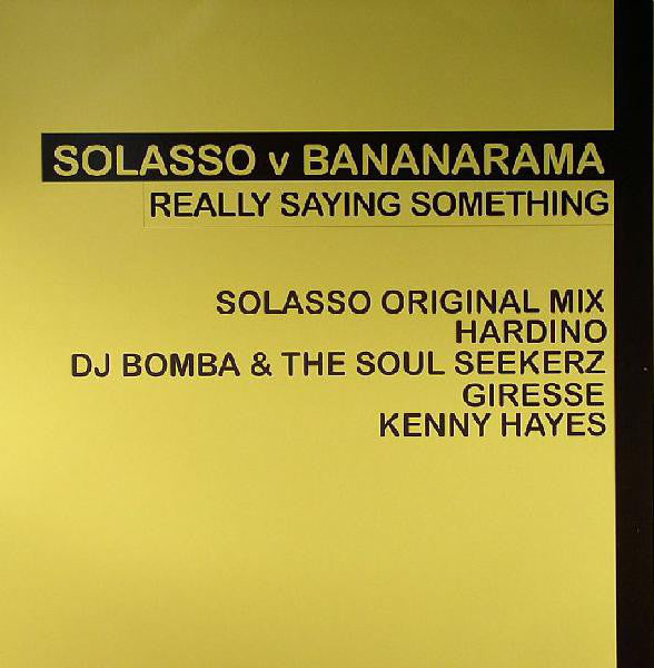 Solasso V Bananarama : Really Saying Something (2x12", Promo)