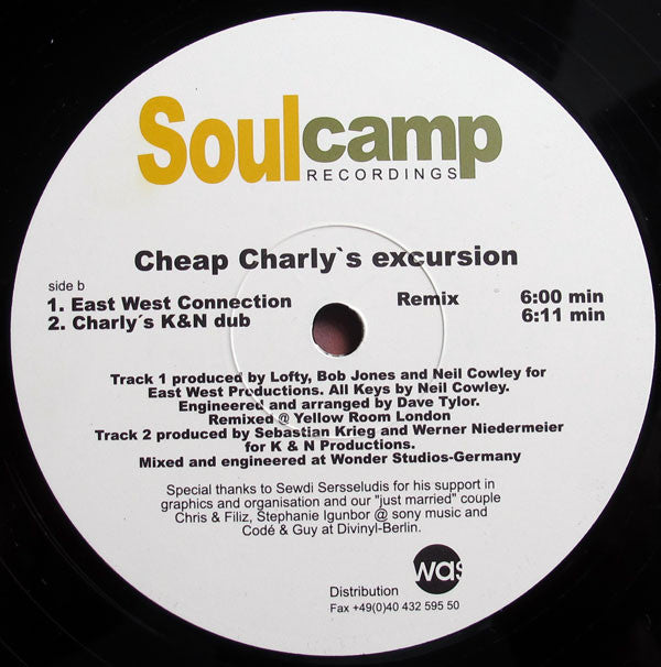Werner Niedermeier & Sebastian Krieg : Cheap Charly's Excursion (12")