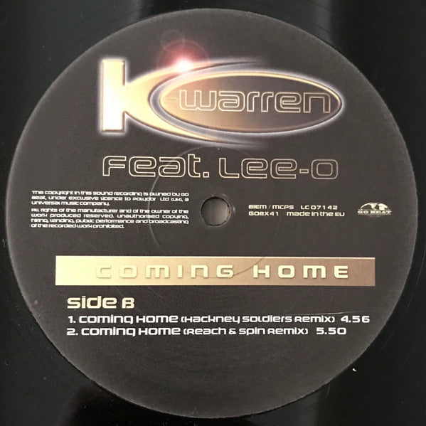 K-Warren Feat. Lee-O : Coming Home (12")