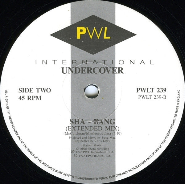 Undercover : Baker Street (12")