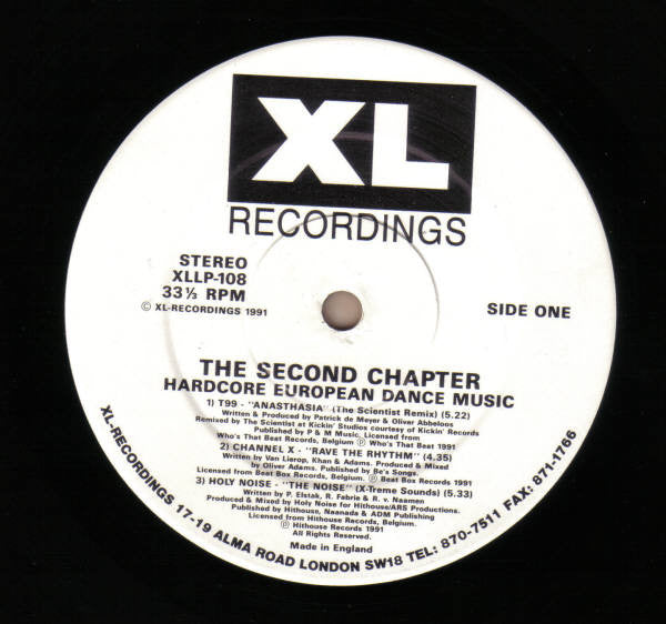 Various : XL-Recordings: The Second Chapter - Hardcore European Dance Music (2x12", Album, Comp)