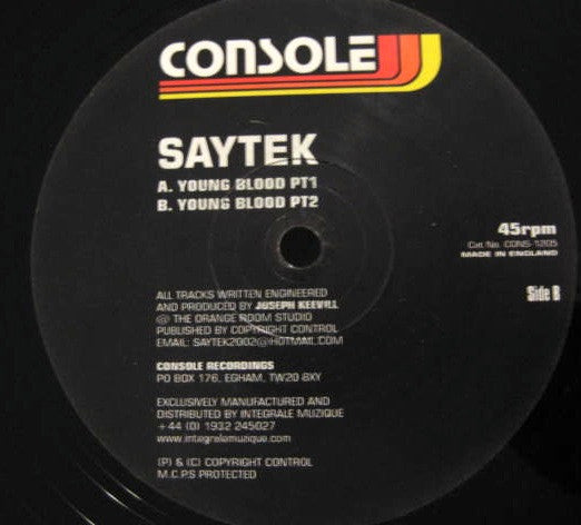 Saytek : Young Blood (12")