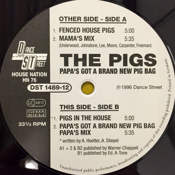 The Pigs : Papa's Got A Brand New Pig Bag (12")