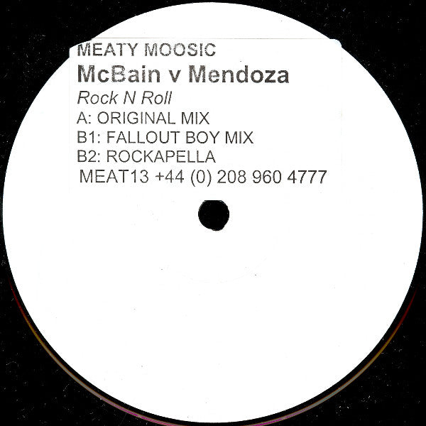 McBain vs Mendoza* : Rock N Roll (12", Promo, W/Lbl)