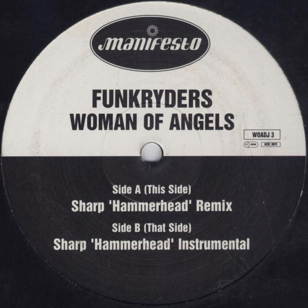 Funkryders : Woman Of Angels (12", Promo)
