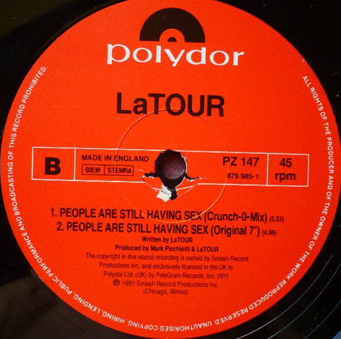 LaTour : People Are Still Having Sex (12")