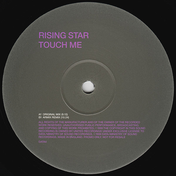 Rising Star : Touch Me (12", Promo, Pur)