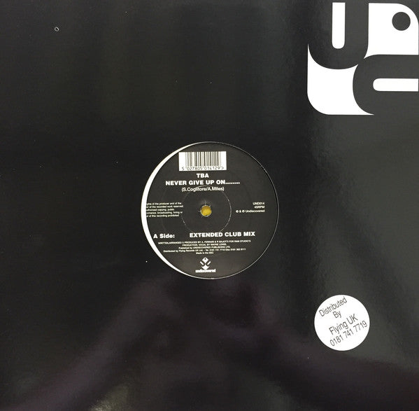 TBA (3) : Never Give Up On........ (12")