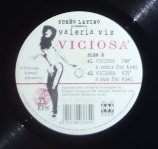 Sueño Latino Presents Valeria Vix : Viciosa (Remix) (12")