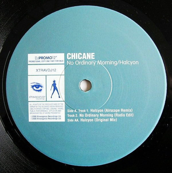 Chicane : No Ordinary Morning / Halcyon (12", Promo)