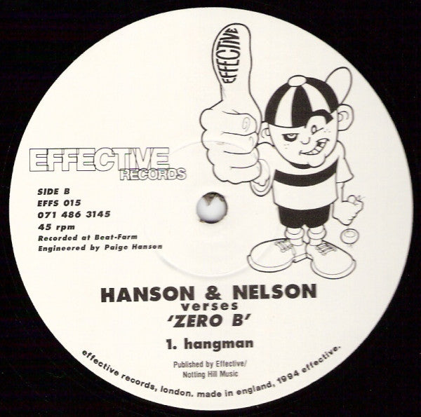 Hanson & Nelson Verses Zero B : Gallow Tree (12")