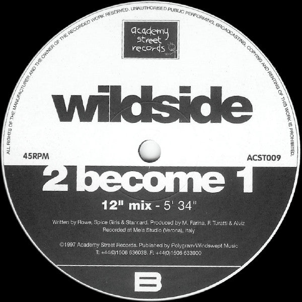 Wildside : 2 Become 1 (12")