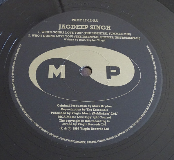 Jagdeep Singh : Who's Gonna Love You? (12")