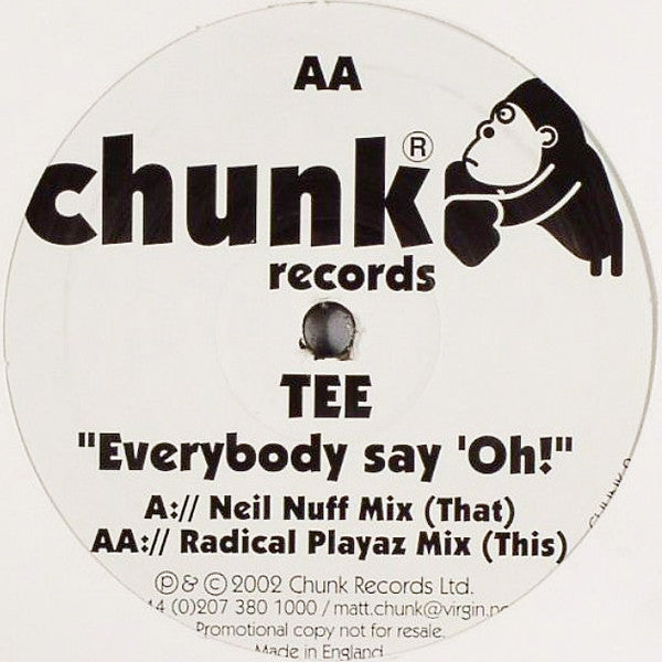 Tee (16) : Everybody Say 'Oh! (12", Promo)