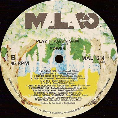 Pac-Man* / Power (3) : I'm A Pacman / Play It Again Sam (12", P/Mixed)