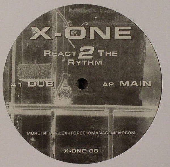X-One : React 2 the Rythm (12", Single)