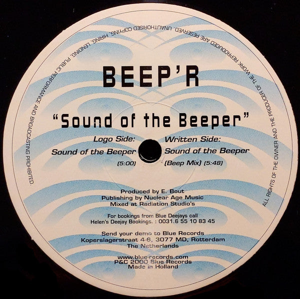 Beep'r : Sound Of The Beeper (12")