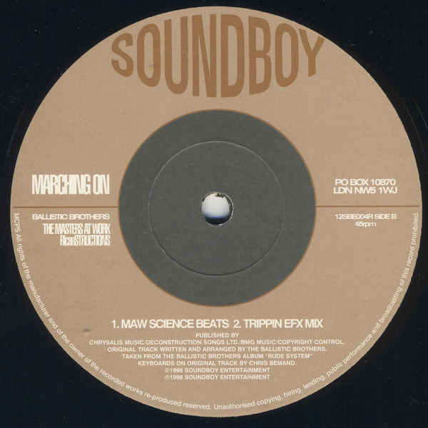 Ballistic Brothers : Marching On (The Masters At Work Ricanstructions) (12")