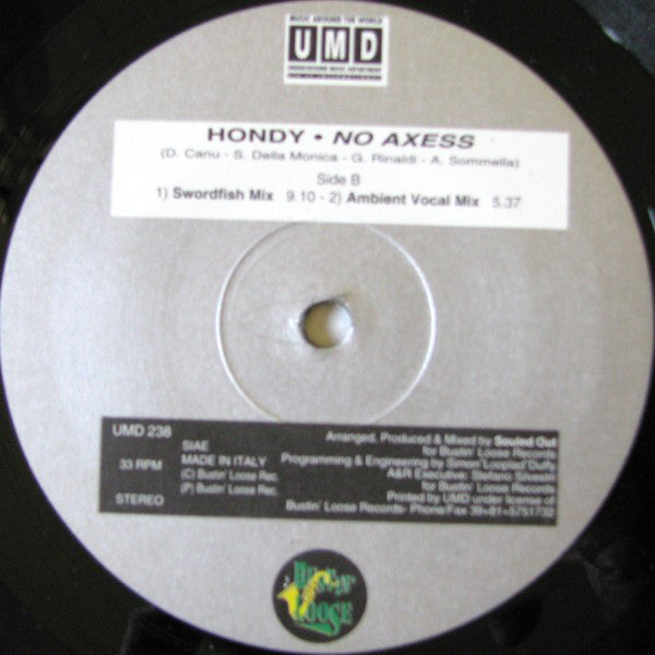 Hondy : No Axess (12")