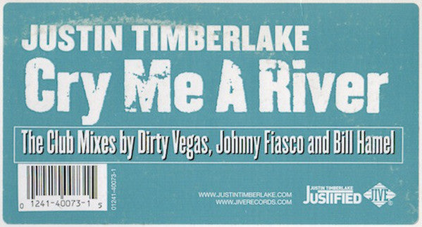 Justin Timberlake : Cry Me A River (12")