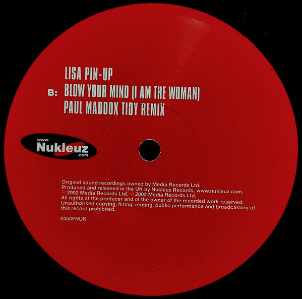 Lisa Pin-Up : Blow Your Mind (I Am The Woman) (12" Number 1) (12", Single)