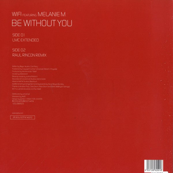 WiFi* Featuring Melanie M : Be Without You (12")