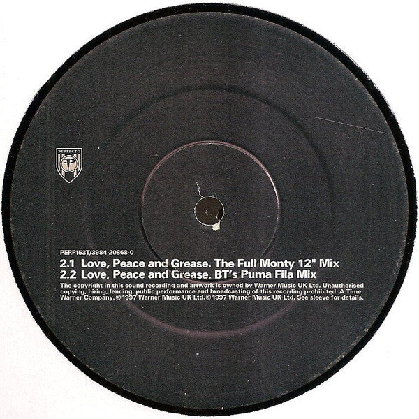 BT : Love, Peace And Grease (12", Single)