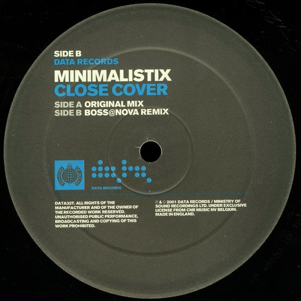 Minimalistix : Close Cover (The Piano Track) (12")