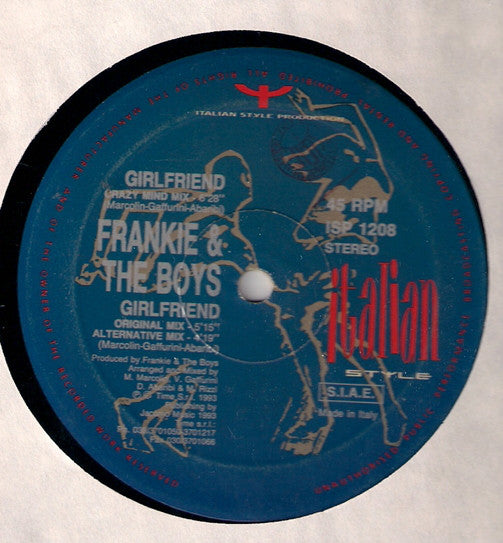Frankie & The Boys : Girlfriend (12")