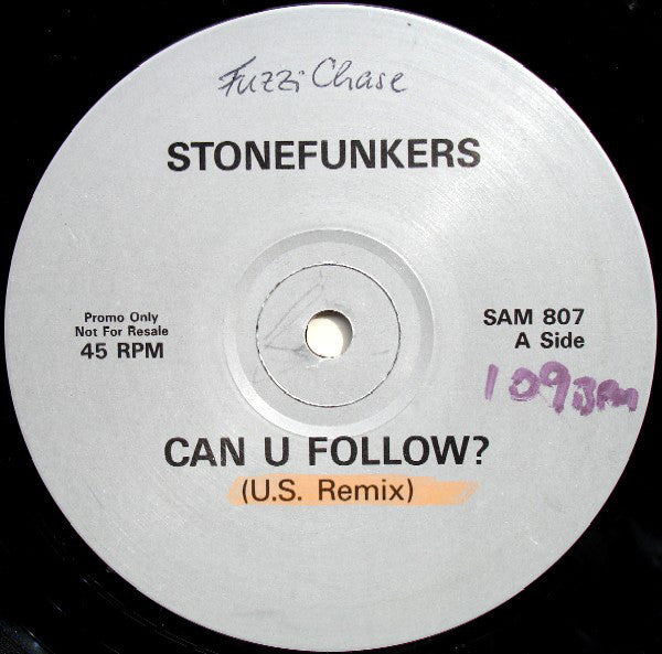 The Stonefunkers : Can U Follow? (12", Single, Promo)