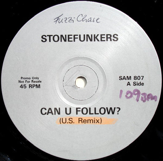 The Stonefunkers : Can U Follow? (12", Single, Promo)