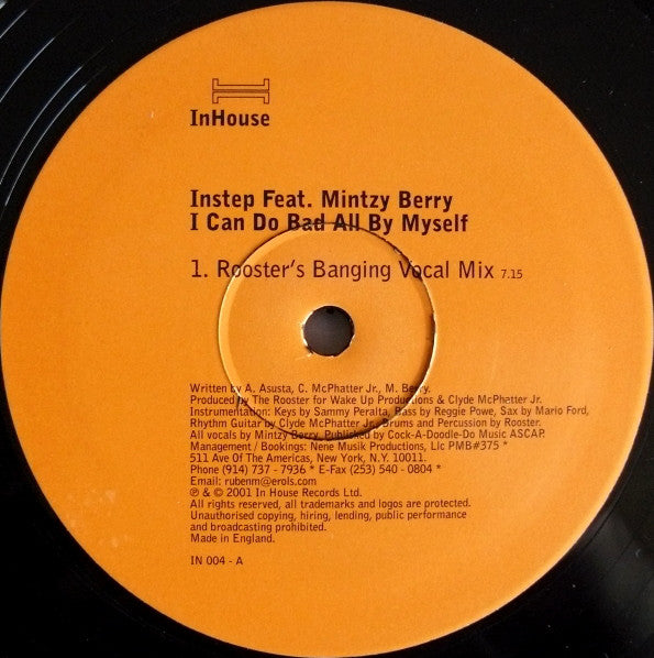 Instep Feat. Mintzy Berry : I Can Do Bad All By Myself (12")
