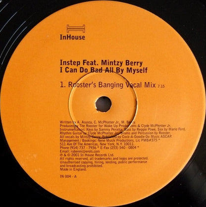 Instep Feat. Mintzy Berry : I Can Do Bad All By Myself (12")
