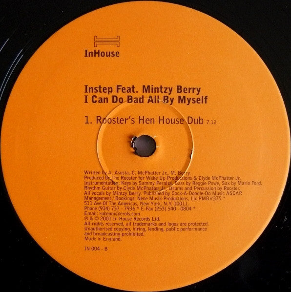 Instep Feat. Mintzy Berry : I Can Do Bad All By Myself (12")