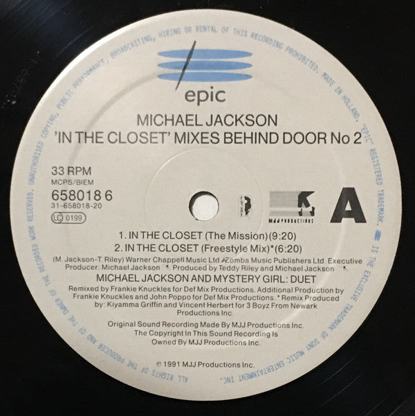 Buy Michael Jackson : In The Closet (Mixes Behind Door #2) (12