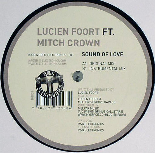 Lucien Foort Ft. Mitch Crown : Sound Of Love (12")