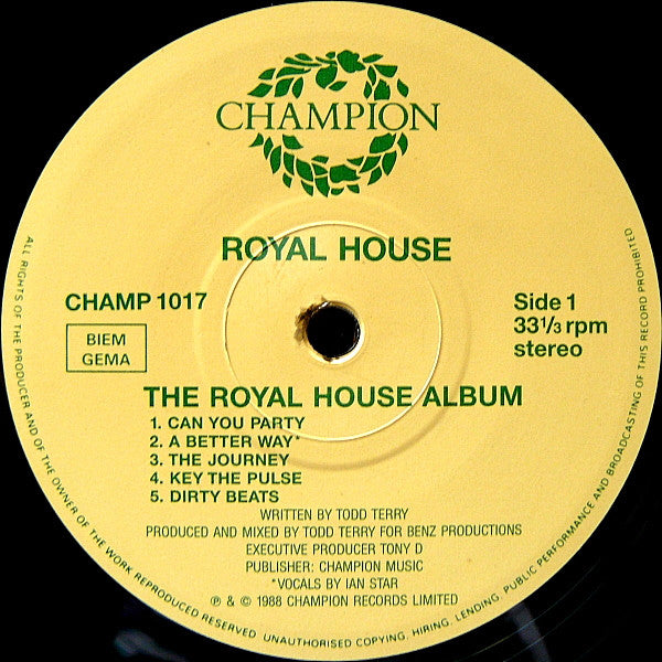 Royal House : Can You Party? - The Royal House Album (LP, Album)