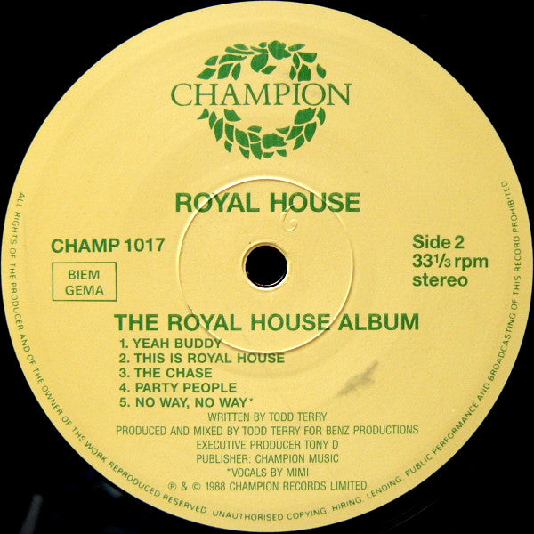 Royal House : Can You Party? - The Royal House Album (LP, Album)