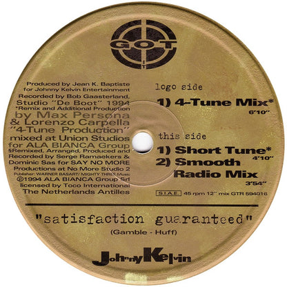 Johnny Kelvin : Satisfaction Guaranteed (12")