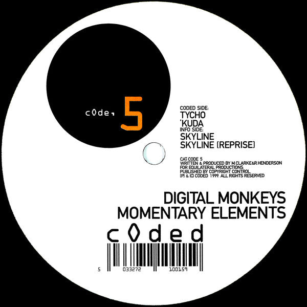 Digital Monkeys : Momentary Elements (12")