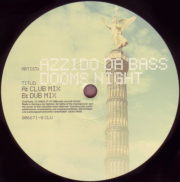 Azzido Da Bass : Dooms Night (12")